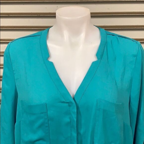 Metaphor teal/blue top size Large - Picture 4 of 7